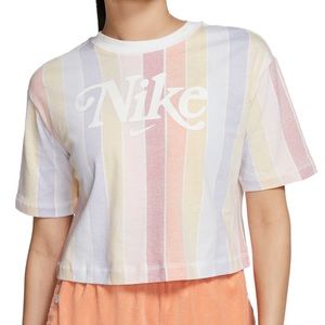 Retro Pastel Nike Crop Top size L